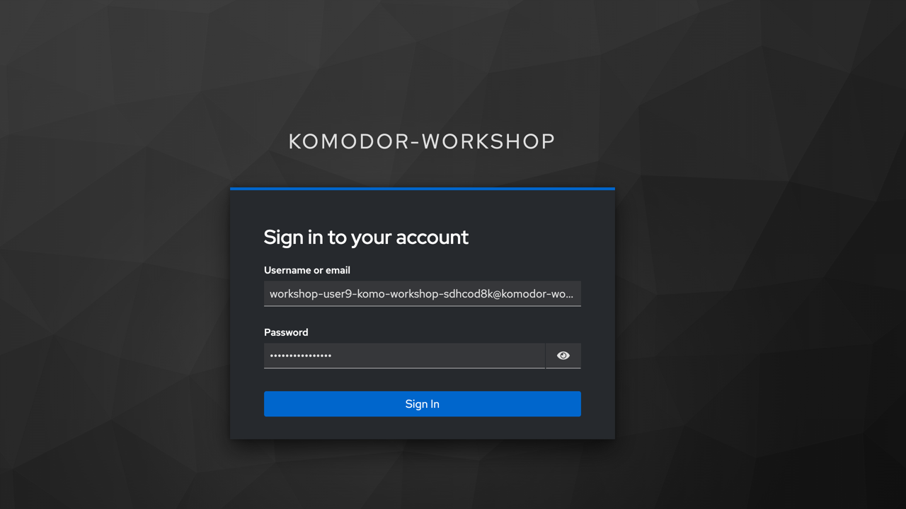 Komodor SSO